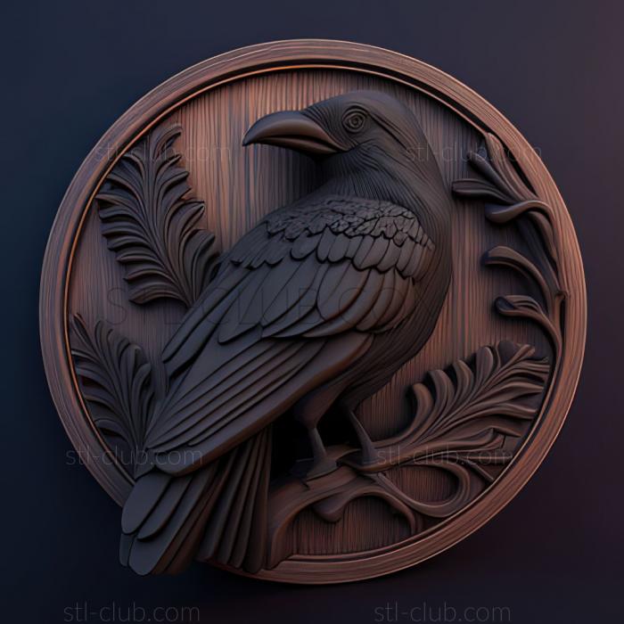 3D model st crow (STL)